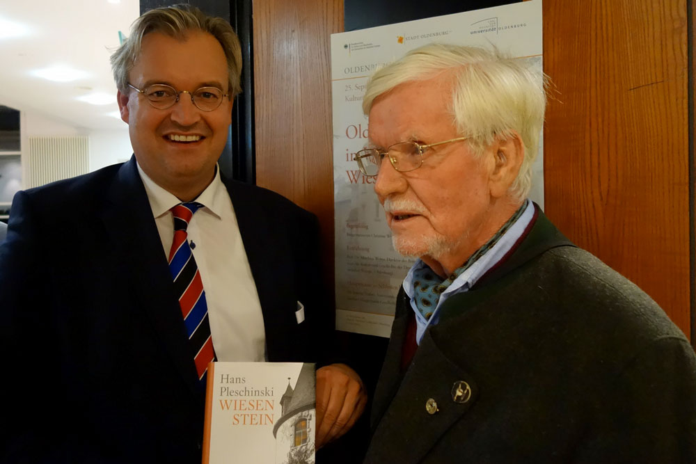 2018_09_25 mit OMV-Ehrenmitglied Zimny bei Buchvorstellung in Oldenburg